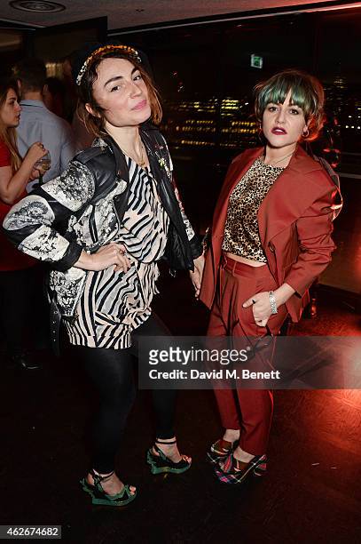 Lois Winstone and Jaime Winstone attend the InStyle and EE Rising Star Party in association with Lancome, Karen Millen and Sky Living at The Ace...