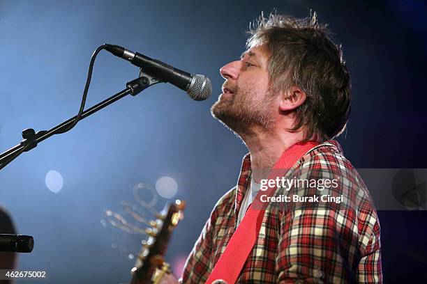 King Creosote performs on stage at the Union Chapel on February 2, 2015 in London, United Kingdom.