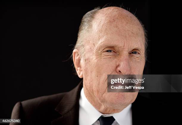 Actor Robert Duvall poses for a portrait during the 87th Academy Awards Nominee Luncheon at The Beverly Hilton Hotel on February 2, 2015 in Los...