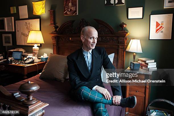Filmmaker John Waters is photographed for Wall Street Journal on January 5, 2015 in New York City. PUBLISHED IMAGE.