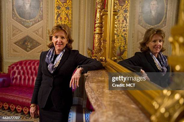 Sen. Kay Hagan poses for a portrait at the U.S. Capitol in Washington, D.C., on Wednesday, Jan. 14, 2014.