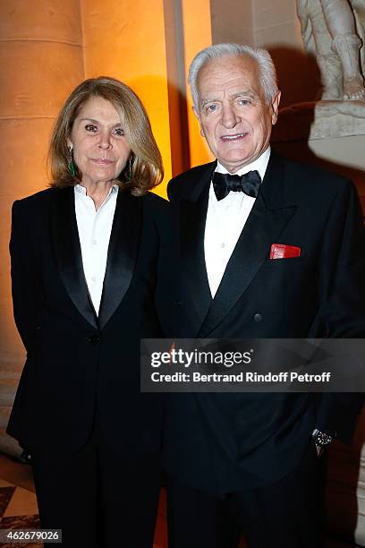 Philippe Labro and his wife Francoise Coulon attend the David Khayat Association 'AVEC' Gala Dinner. Held at Versailles Castle on February 2, 2015 in...