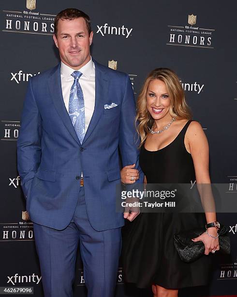 Dallas Cowboys tight end Jason Witten and Michelle Witten attend the 2015 NFL Honors at Phoenix Convention Center on January 31, 2015 in Phoenix,...