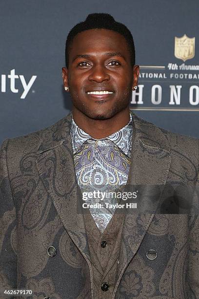 Pittsburgh Steelers wide receiver Antonio Brown attends the 2015 NFL Honors at Phoenix Convention Center on January 31, 2015 in Phoenix, Arizona.