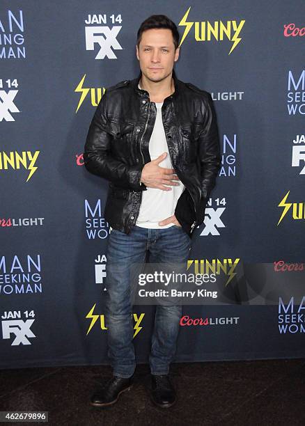 Actor Nick Wechsler attends the premiere of FXX's 'It's Always Sunny In Philadelphia' and 'Man Seeking Woman' at The DGA Theater on January 13, 2015...