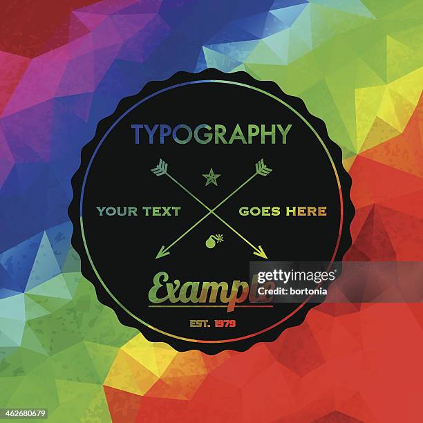 trendy faceted abstract geometric hipster background - vector faceted background stock illustrations