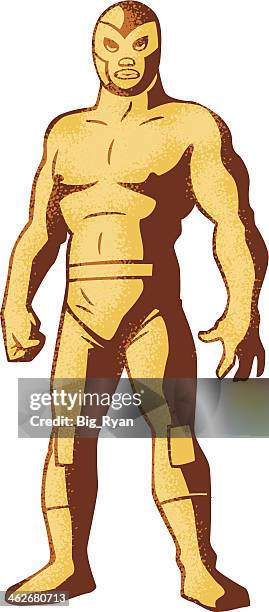 fighter - lucha libre wrestling stock illustrations