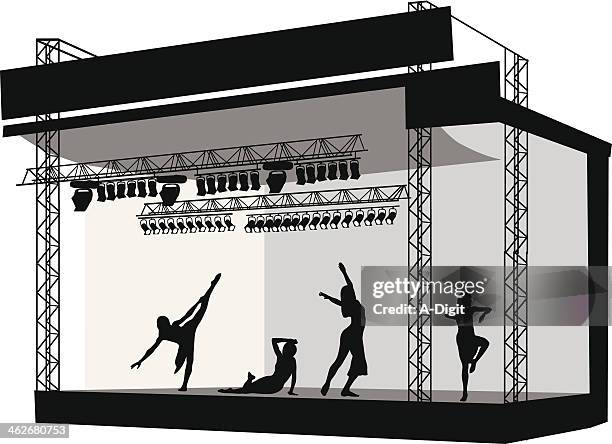 ilustrações, clipart, desenhos animados e ícones de dancingonstage - luz de palco