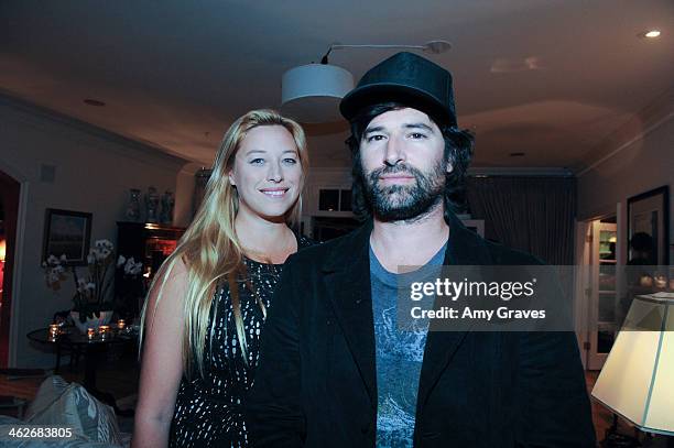 Beth Yorn and Pete Yorn attend the George Kotsiopoulos "Glamorous by George" Book Launch Party Hosted by Joan and Melissa Rivers on January 13, 2014...