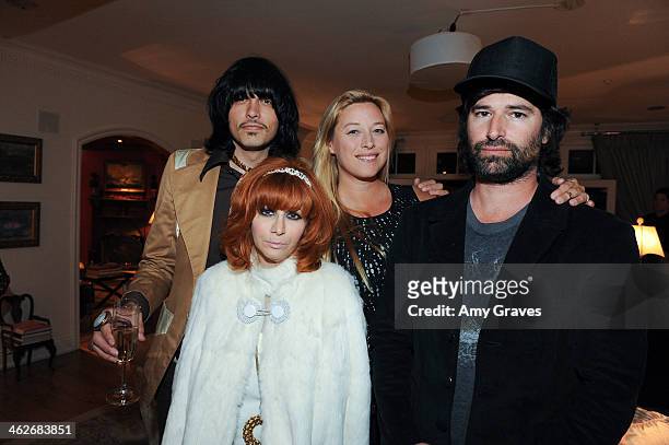 King, Linda Ramone, Beth Yorn and Pete Yorn attend the George Kotsiopoulos "Glamorous by George" Book Launch Party Hosted by Joan and Melissa Rivers...