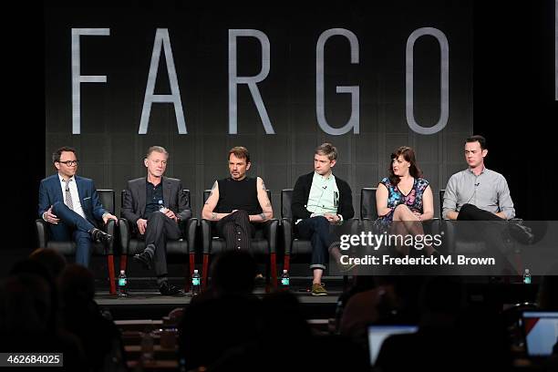 Noah Hawley, Executive Producer/Writer, Warren Littlefield, Executive Producer, actors Billy Bob Thornton, Martin Freeman, Allison Tolman and Colin...