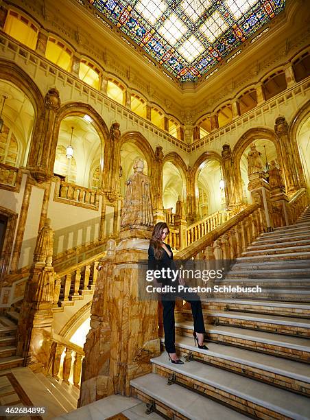 Actress Michelle Jenner is photographed for Conde Nast Traveler - Spain on March 2, 2013 in Madrid, Spain. COVER IMAGE. .