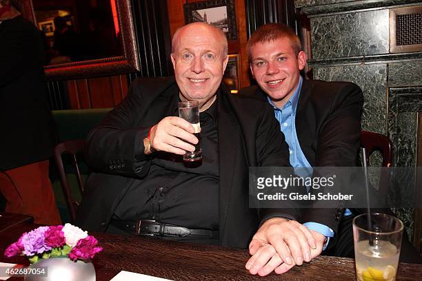 Reiner Calmund and his son Maurice Calmund during the Lambertz Monday Night 2015 at Alter Wartesaal on February 2, 2015 in Cologne, Germany.