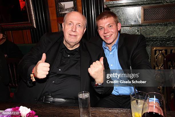 Reiner Calmund and his son Maurice Calmund during the Lambertz Monday Night 2015 at Alter Wartesaal on February 2, 2015 in Cologne, Germany.