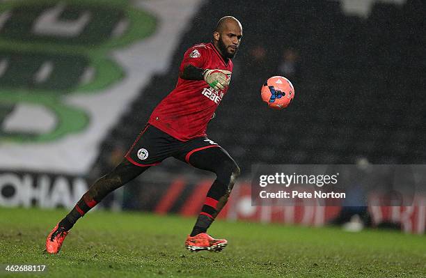 Ali Al Habsi of Wigan Athletic in action during the FA Cup with Budweiser Third Round Replay between Milton Keynes Dons and Wigan Athletic at Stadium...