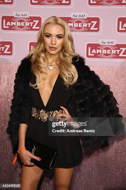 Anastasia Plewka arrives for the Lambertz Monday Night 2015 at Alter Wartesaal on February 2, 2015 in Cologne, Germany.