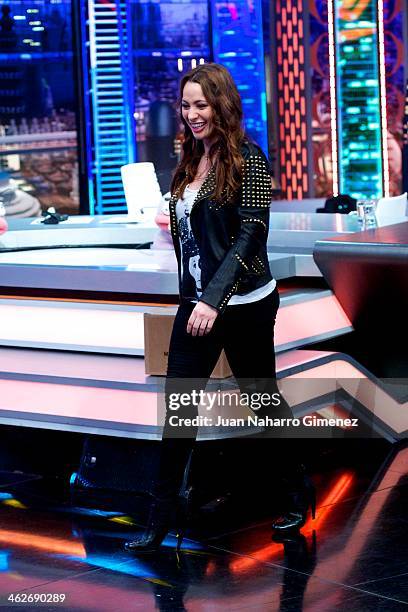 Natalia Verbeke attends 'El Hormiguero' Tv show at Vertice Studio on January 14, 2014 in Madrid, Spain.