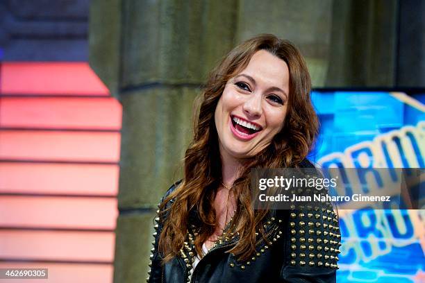 Natalia Verbeke attends 'El Hormiguero' Tv show at Vertice Studio on January 14, 2014 in Madrid, Spain.