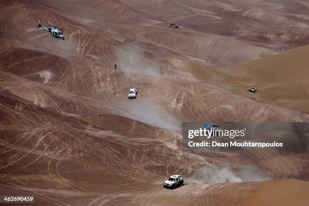 Marek Dabrowski and Jacek Czachor of Poland, Andrey Karginov, Andrey Mokeev and Igor Devyatkin of Russia for Kamaz Master and Martin Kaczmarski of...