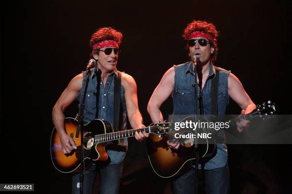 Fallon Springsteen Bruce Springsteen and Jimmy Fallon perform