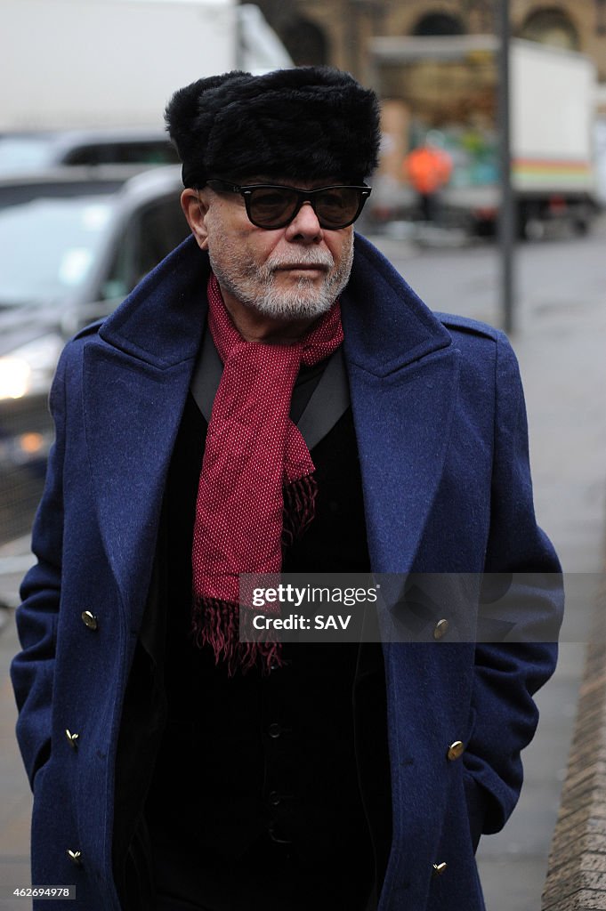 Gary Glitter Attends Court To Face Sex Offence Charges