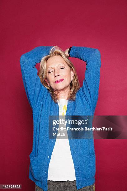 Singer Veronique Sanson is photographed for Paris Match on January 14, 2015 in Paris, France.