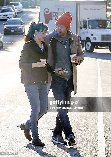 Jennifer Garner and Ben Affleck are seen on January 14, 2014 in Los Angeles, California.