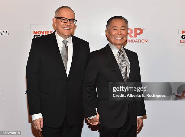 Actor George Takei Brad Takei arrives to AARP The Magazine's 14th Annual Movies For Grownups Awards Gala at the Beverly Wilshire Four Seasons Hotel...