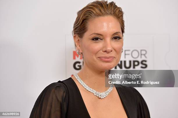 Actress Alex Meneses arrives to AARP The Magazine's 14th Annual Movies For Grownups Awards Gala at the Beverly Wilshire Four Seasons Hotel on...
