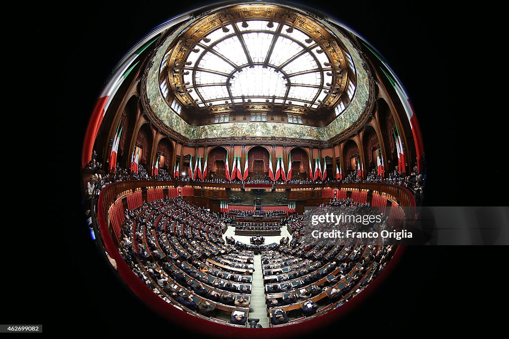 Newly Elected President Of Republic Sergio Mattarella Inaugurates His Mandate