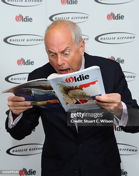 Gyles Brandreth attends the Oldie Of The Year Awards at Simpsons in the Strand on February 3, 2015 in London, England.