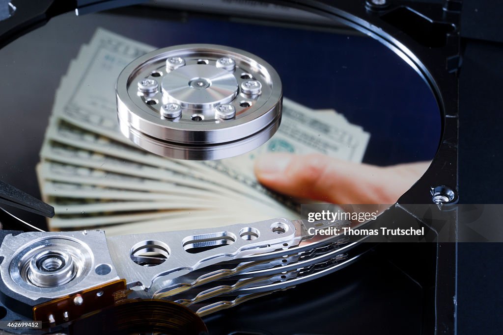 Close-up Of A Hard Drive