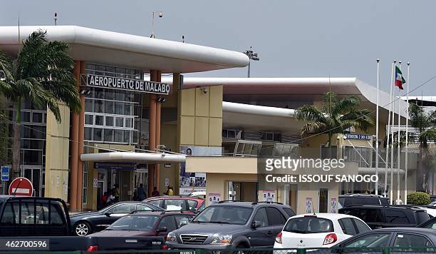 View of Malabo's airport terminal on February 3 during the African Cup of Nations football tournament. AFP PHOTO / ISSOUF SANOGO