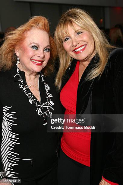 Singer/actress Carol Connors and swimsuit designer Carol Wior attend the "Instructions Not Included" screening and reception on January 14, 2014 in...