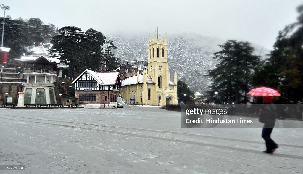 Shimla Receives Fresh Snowfall