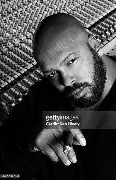 Suge Knight is photographed for Los Angeles Times on September 18, 2002 in Los Angeles, California. PUBLISHED IMAGE. CREDIT MUST READ: Ken Hively/Los...