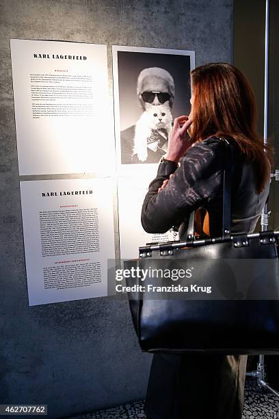 Overview about the 'Corsa Karl Und Choupette' Vernissage on February 03, 2015 in Berlin, Germany.