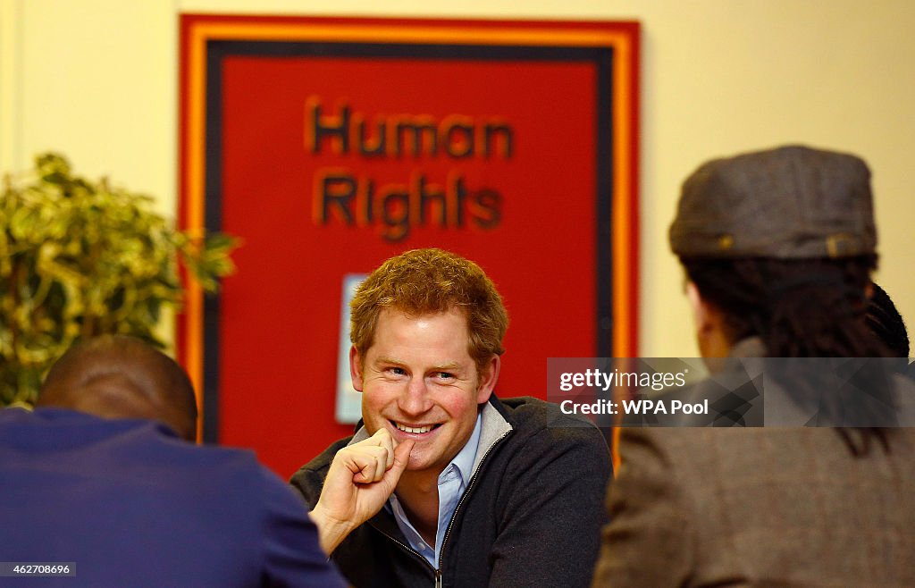 Prince Harry Visits The Full Effect Youth Project