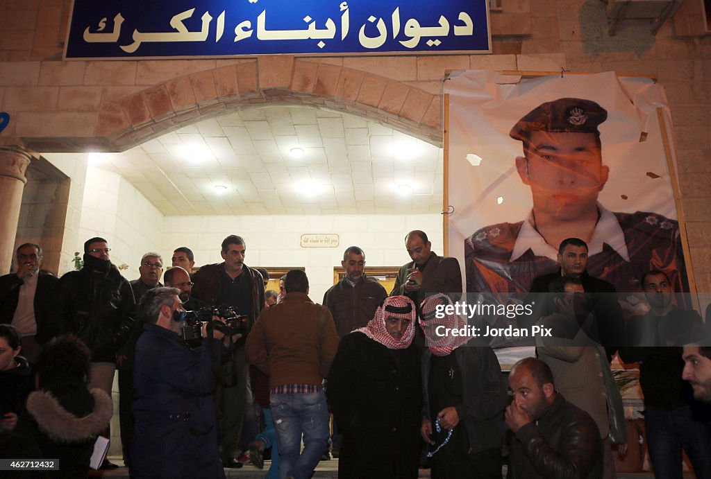 Relatives Of Jordanian Pilot Gather At The Society Of Their Tribe In Amman