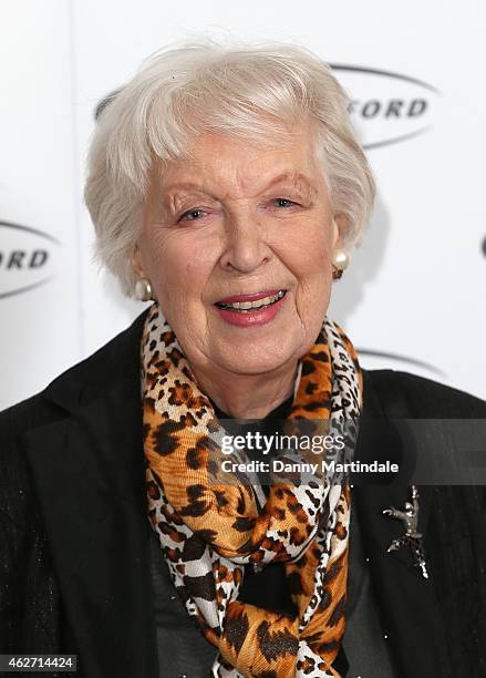 June Whitfield attends the Oldie Of The Year Awards at Simpsons in the Strand on February 3, 2015 in London, England.