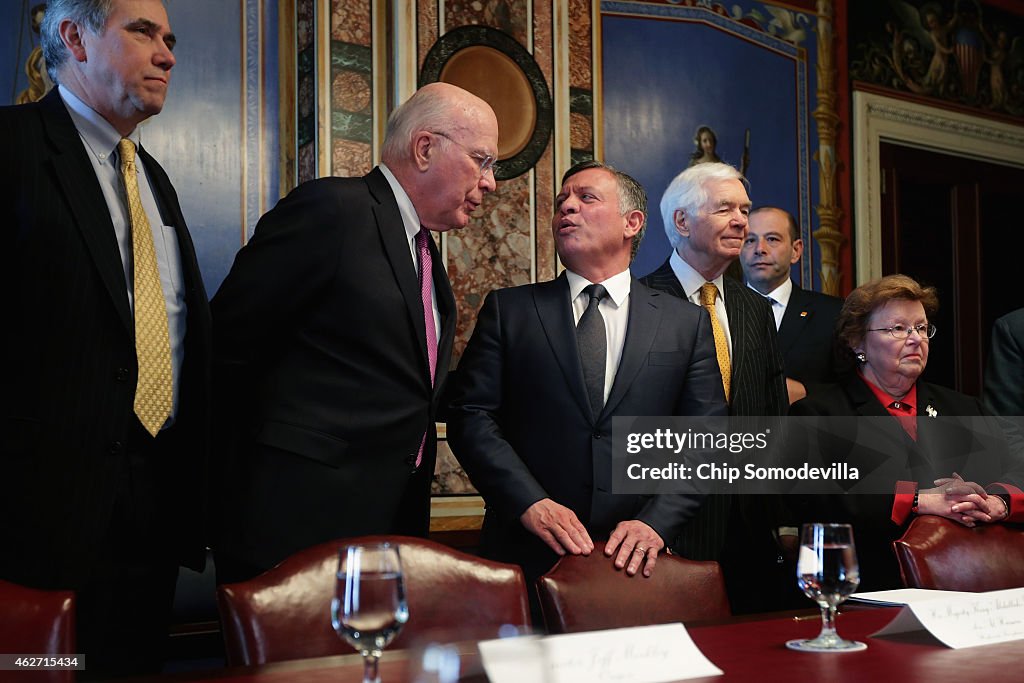 Jordanian King Abdullah II Meets With Lawmakers On Capitol Hill