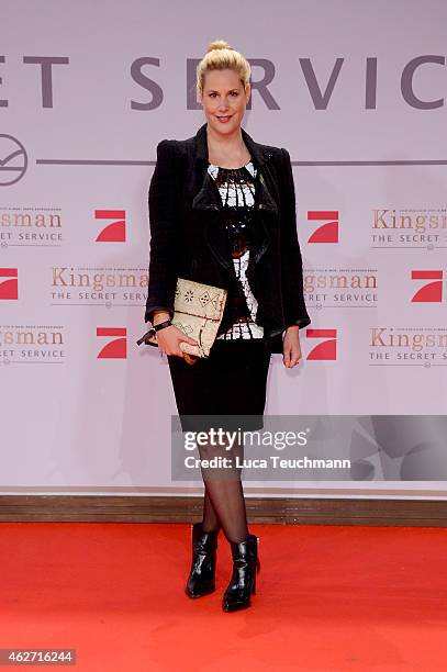 Anika Decker attends 'Kingsman - The Secret Service' German Premiere at CineStar on February 3, 2015 in Berlin, Germany.