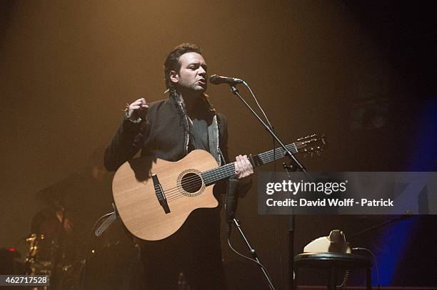 Adam Cohen performs at Le Cafe de la Danse on February 3, 2015 in Paris, France.