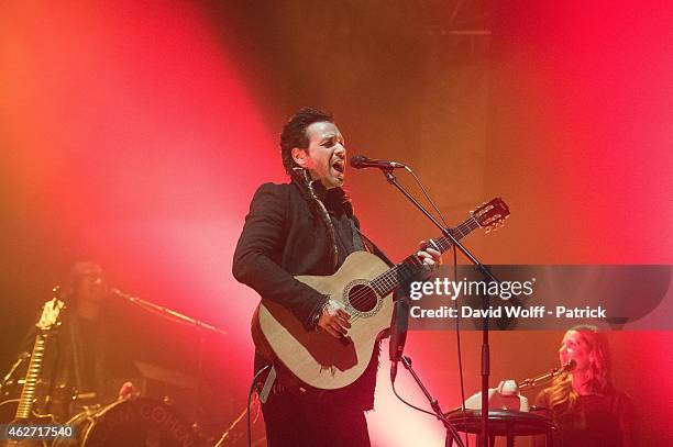 Adam Cohen performs at Le Cafe de la Danse on February 3, 2015 in Paris, France.