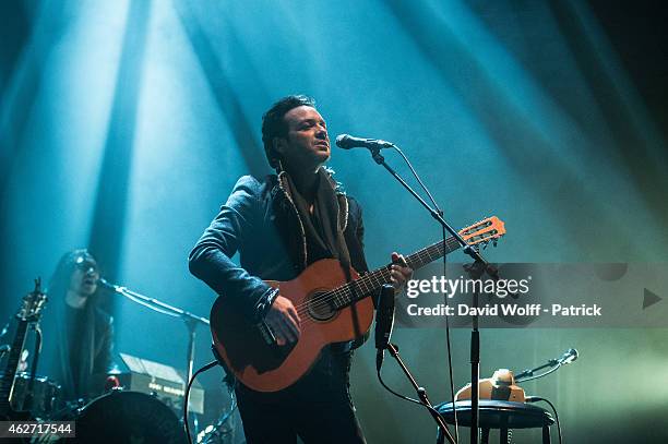 Adam Cohen performs at Le Cafe de la Danse on February 3, 2015 in Paris, France.