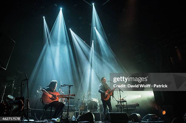 Adam Cohen performs at Le Cafe de la Danse on February 3, 2015 in Paris, France.