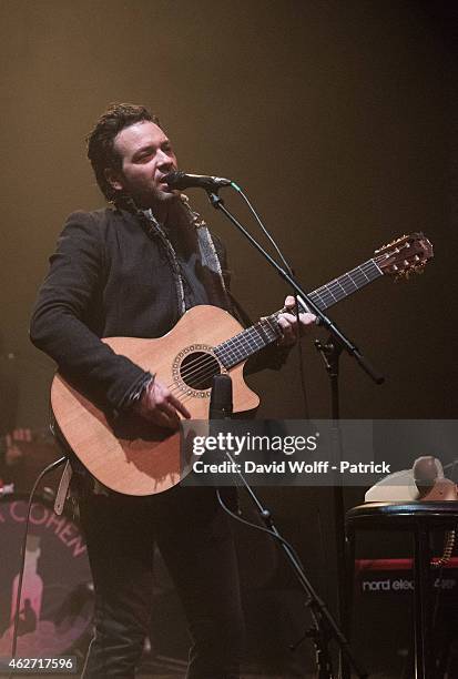 Adam Cohen performs at Le Cafe de la Danse on February 3, 2015 in Paris, France.