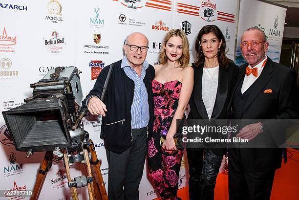 Volker Schloendorff, Emilia Schuele, Ute Wieland and Leonhard R. Mueller attend the Askania Award 2015 at Kempinski Hotel Bristol on February 3, 2015...