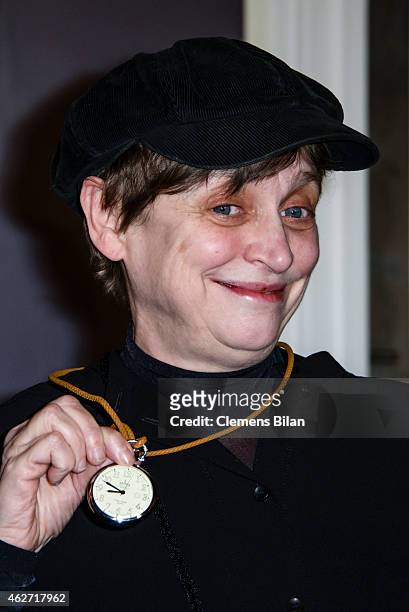 Katharina Thalbach attends the ceremony of the Askania Award 2015 at Kempinski Hotel Bristol on February 3, 2015 in Berlin, Germany.