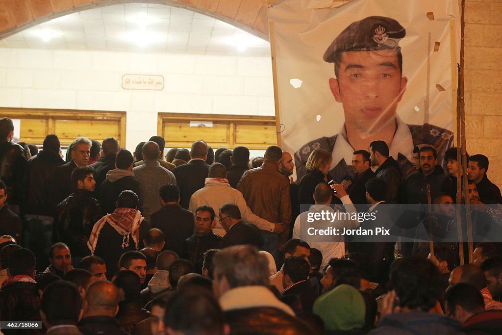 Relatives Of Jordanian Pilot Gather At The Society Of Their Tribe In Amman